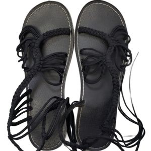 Black Rope Sandals